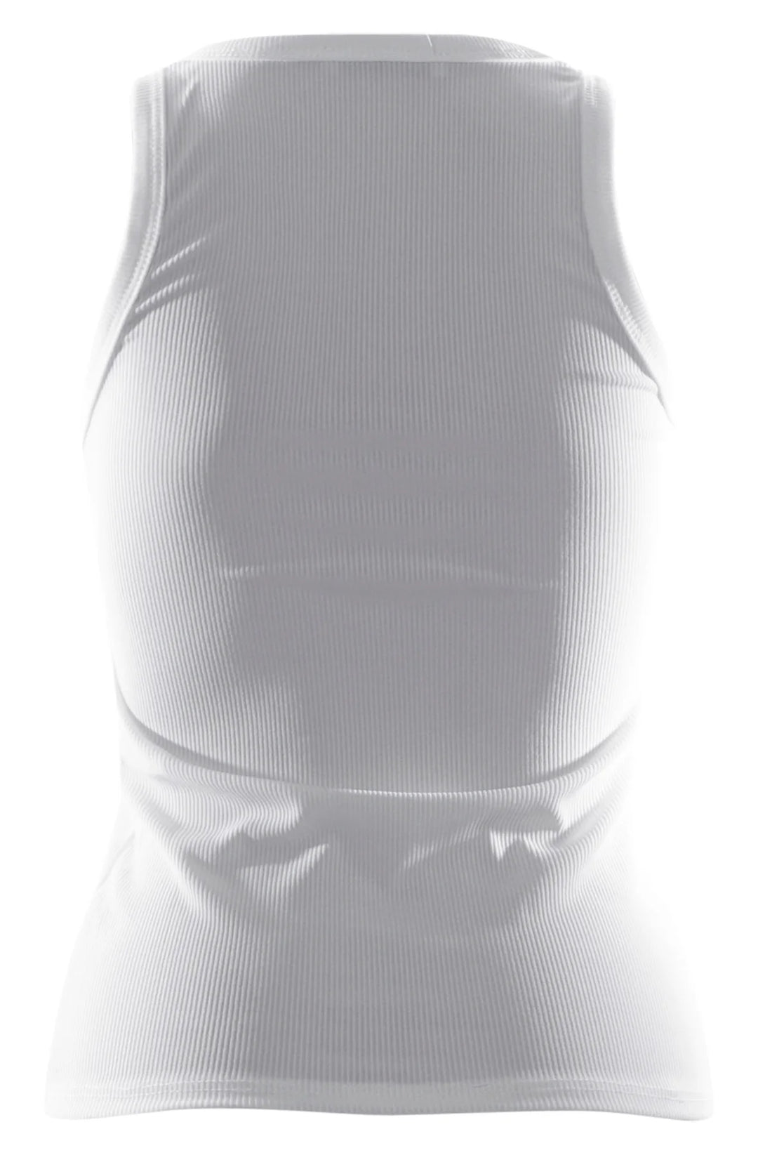 ABBY RIBBED VEST TOP-IVORY