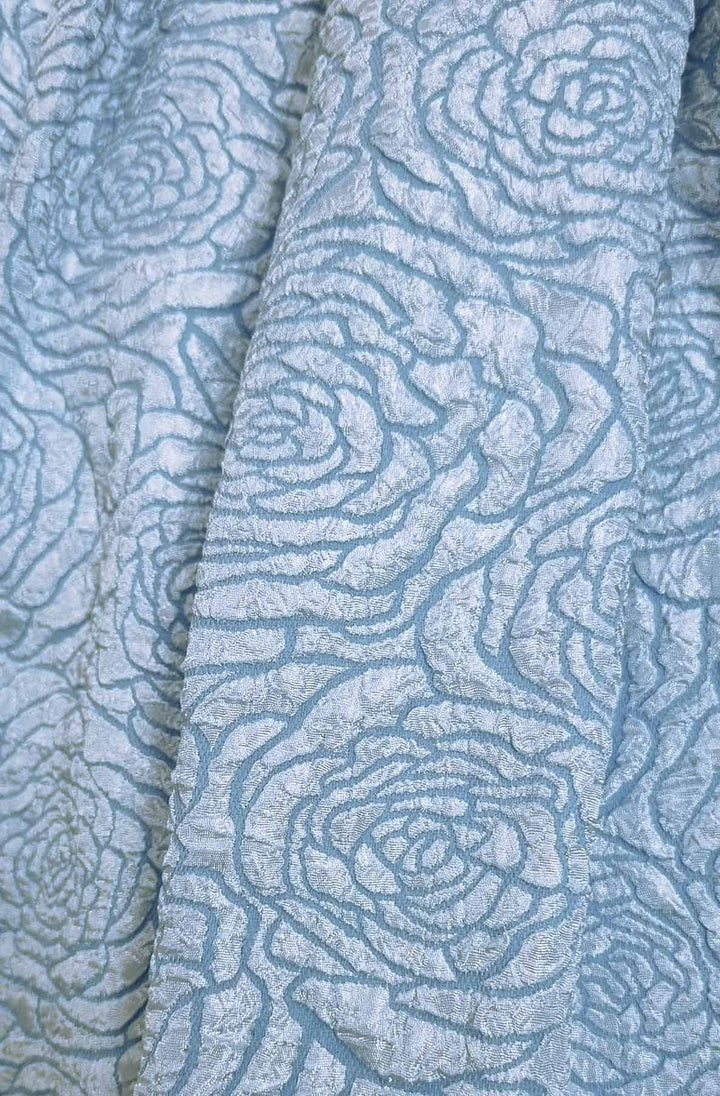 Arabella Rose Textured A-Line Pocket Midaxi Skirt-Blue