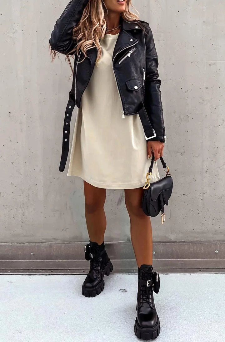 BECKIE OVERSIZED TUNIC T-SHIRT DRESS TOP-STONE