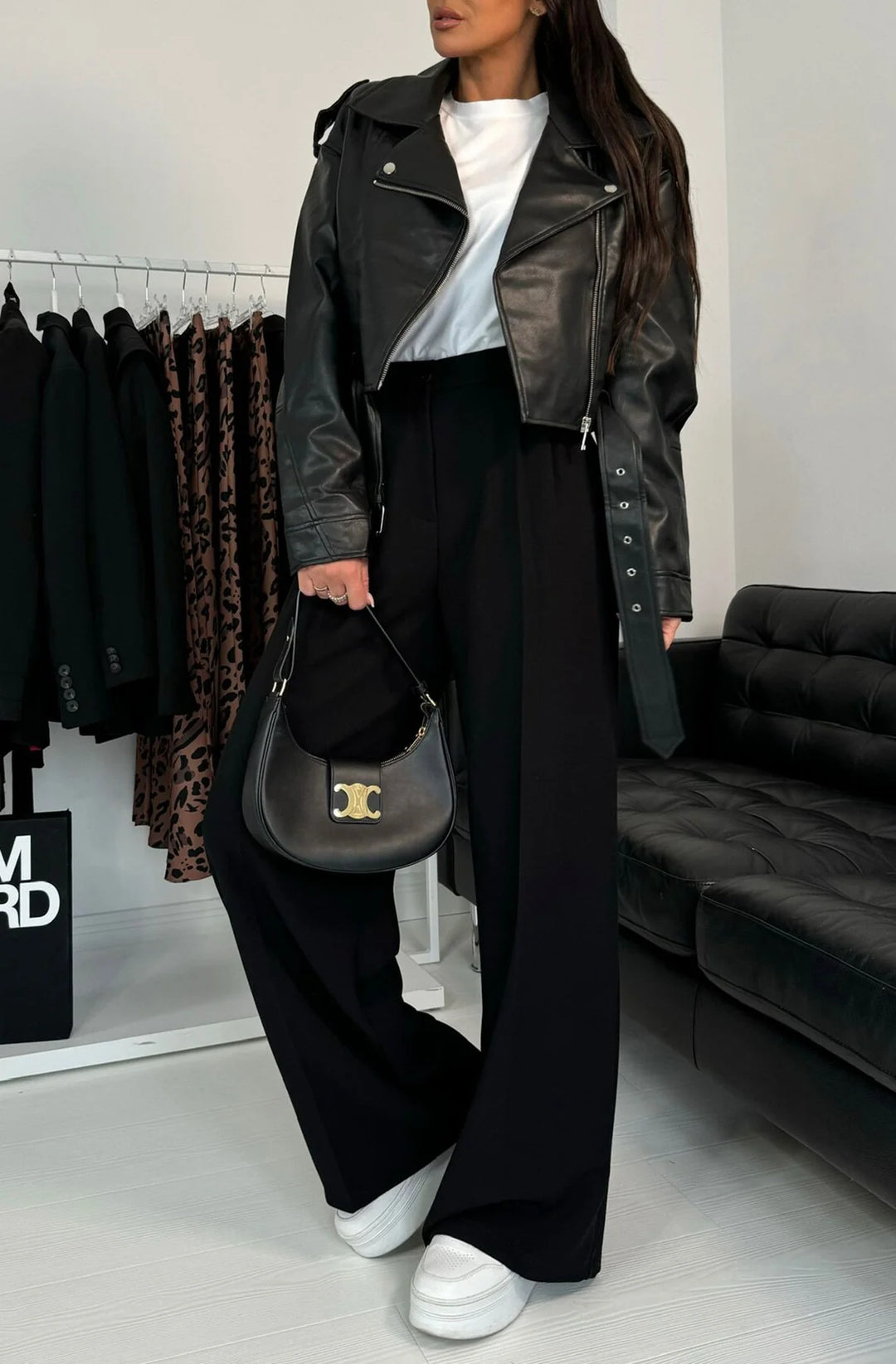 KYM POCKET DETAIL WIDE LEG TROUSERS-BLACK