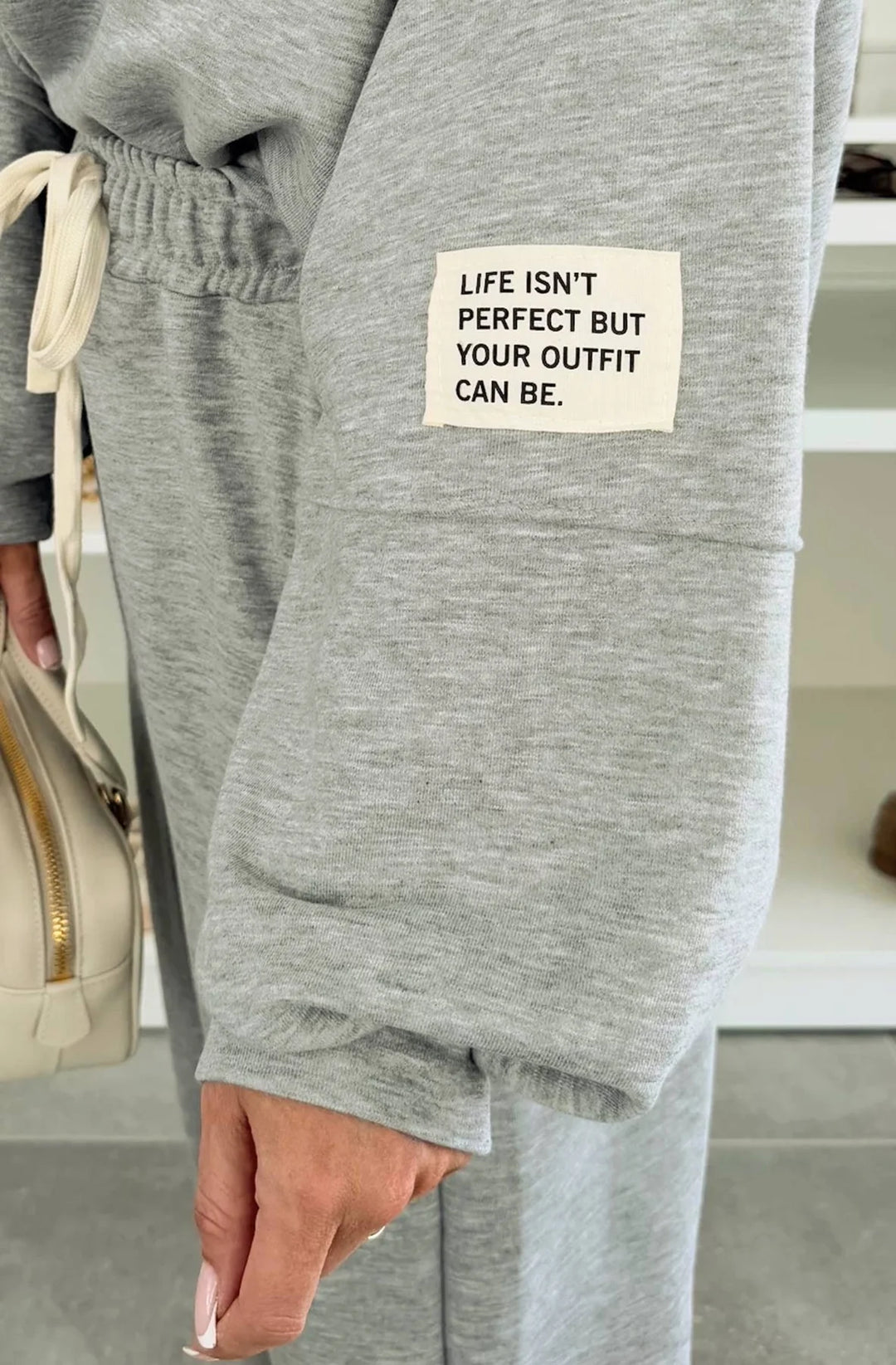 TANYA TWO PIECE CO-ORD LOUNGEWEAR SET-GREY