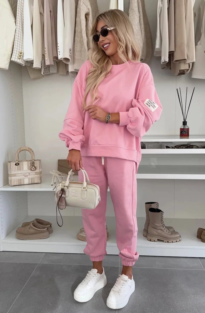Tanya Two Piece Co-Ord Loungewear Set-Pink