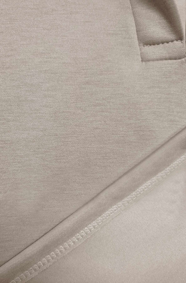ZUMA COLLARED TWO PIECE CO-ORD LOUNGEWEAR SET-STONE